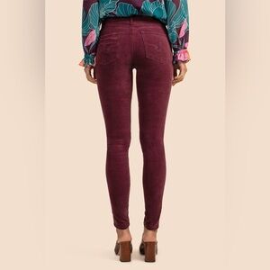 AG Maroon High Rise Skinny Jeans
